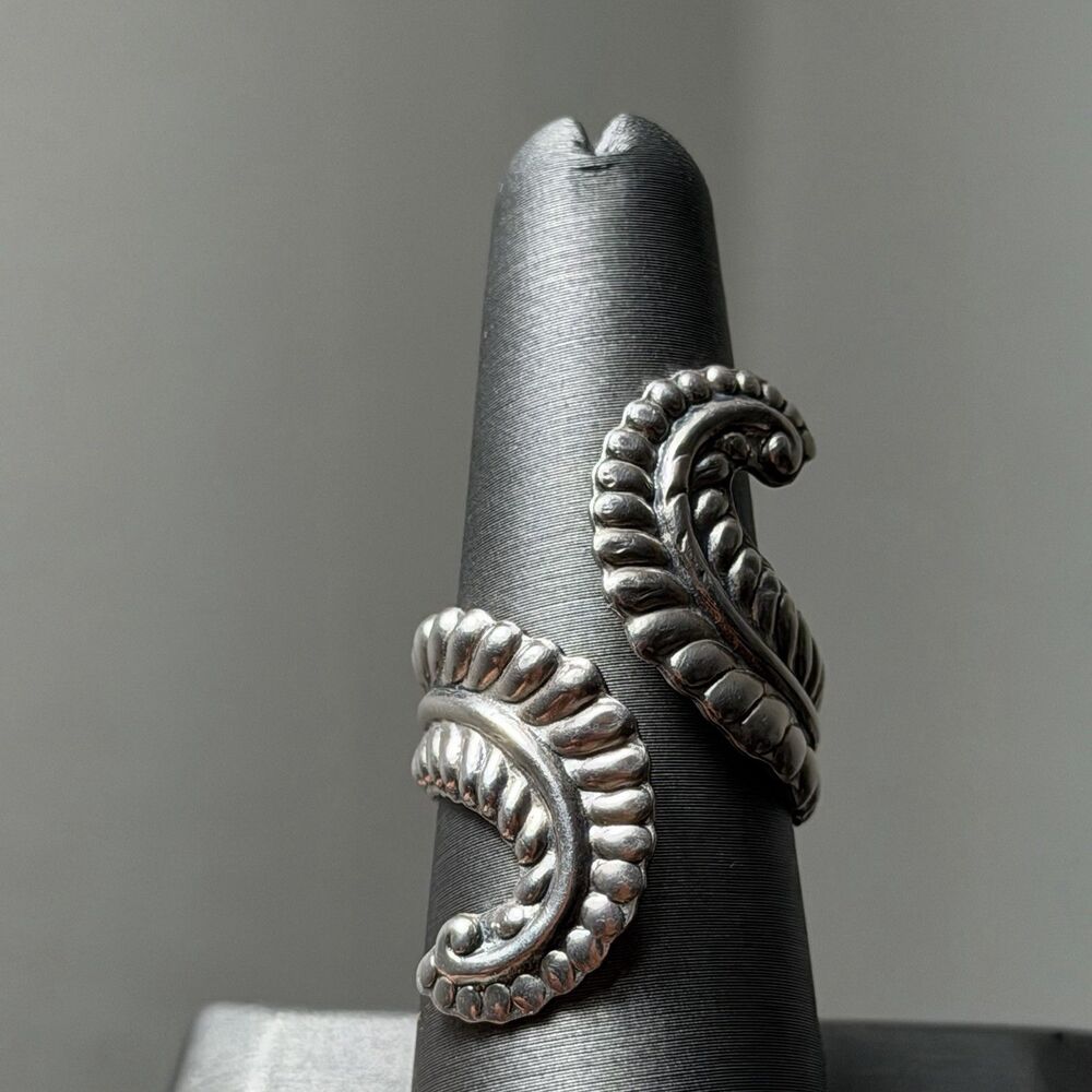 Vintage Taxco Signed Clamper Adjustable Sterling Ring